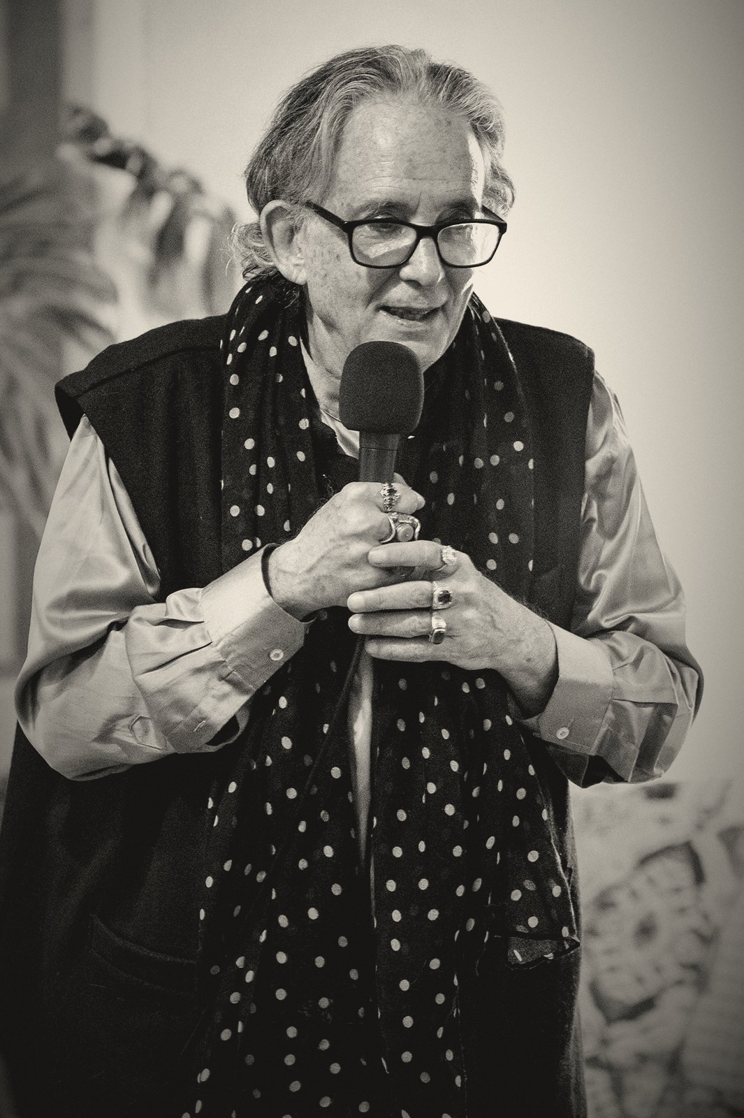 Andrew Harvey, teaching — microphone
