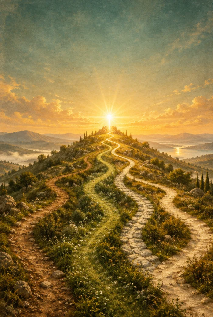 Cover artwork for A Walk with Four Spiritual Guides by Andrew Harvey