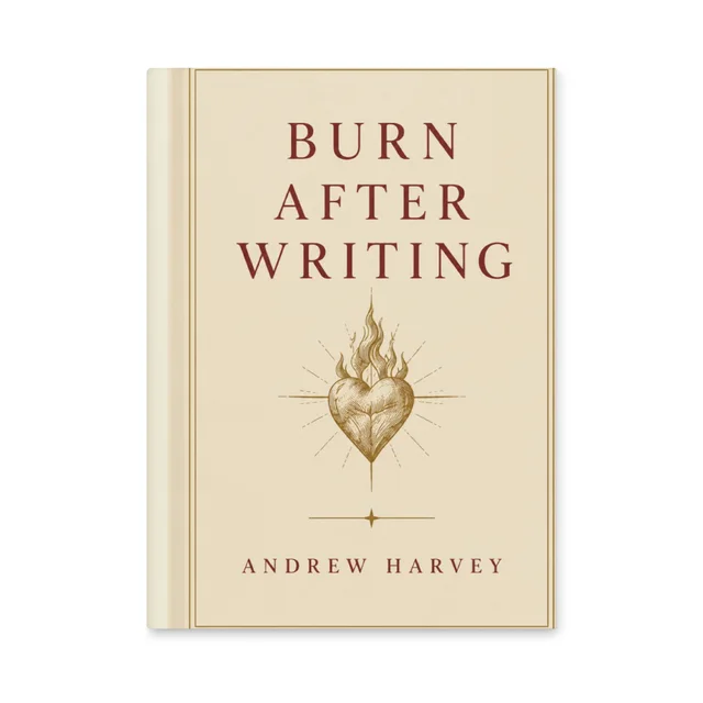 Burn After Writing journal with Sacred Heart cover