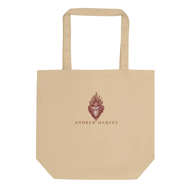 Canvas tote bag printed with the Sacred Heart